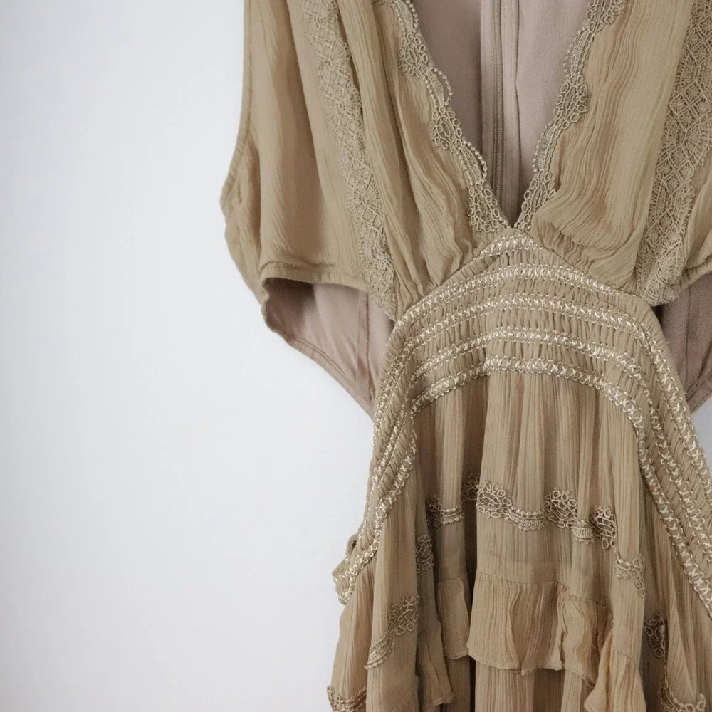 Rococo Sand Tessa Mini Dress Large Ruffle Tiered